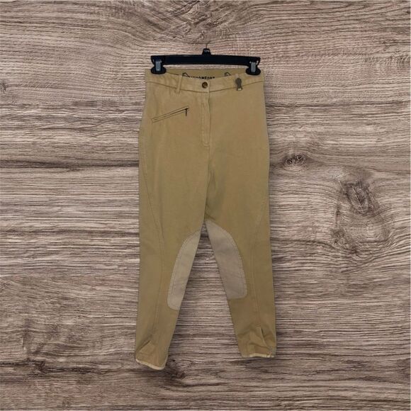 Vequi Comfort Tan Riding Pants - L (95% Cotton/ 5% Elastane - Picture 1 of 6